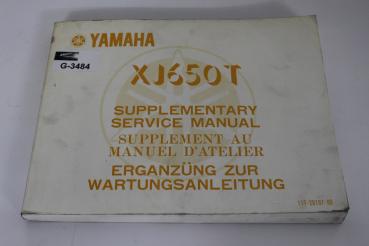 Yamaha XJ650T, (82) Wartungsanleitung, service manual