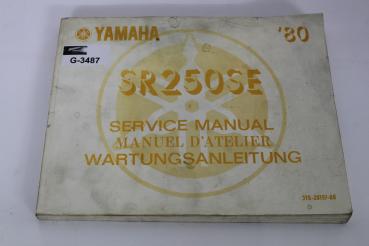 Yamaha SR250SE, (80) Wartungsanleitung, service manual
