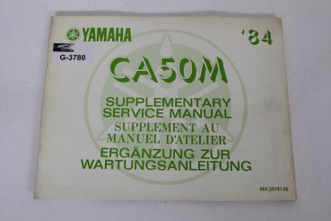 Yamaha CA50M, (84) Ergänzung zur Wartungsanleitung, Supplementary Service Manual