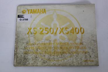 Yamaha XS250/XS400, Ergänzung zur Wartungsanleitung, Supplementary Service Manual