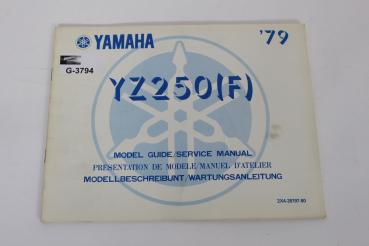 Yamaha YZ250F, (79) Modellbeschreibung, Wartungsanleitung, Model Guide, Service Manual