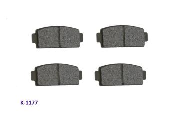 Bremsklötze hinten Microcar M.GO 3, Ligier JS 50 (4 Stück) - 3,7 mm Belagstärke