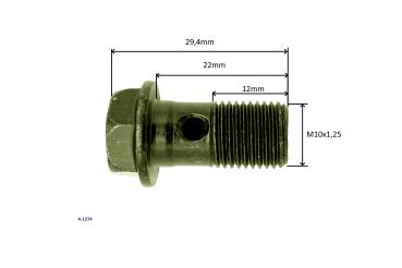 Hohlschraube M10x1,25
