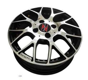 Felge 4,5Jx14 ET10 LK4x100 Alu, schwarz glänzend