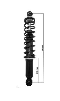 Stoßdämpfer hinten Ligier IXO