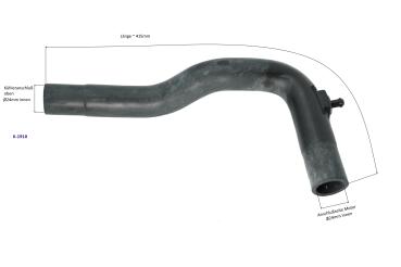 Kühlerschlauch von Kühleranschluß oben zu Motor Aixam (Z482) 2016-2024