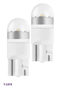 Lampe LED 12V Glassockel T10 Cool White (2,1x9,5) 1 Watt=50 Lumen (2 Stk.)