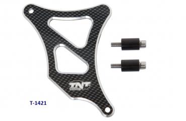 Ritzelabdeckung Moped Minarelli AM6, TNT Alu CNC Carbon Design