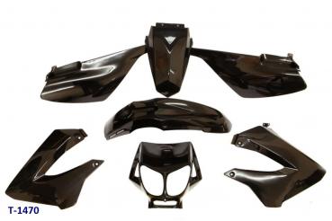 Verkleidungskit Derbi Senda X-Treme mit SW-Maske schwarz