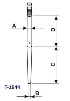 Vergaserschiebernadel A7 (PHVA, PHBN), Dellorto
