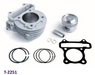 Zylinder ohne Kopf Scooter Kymco, GY6, 139 QMA, QMB 4-Takt luftgekühlt (81,3ccm Alu Zylinder)