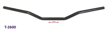Lenker Stahl 830mm, D=22mm schwarz