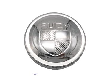 Tankdeckel mit Logo chrom Bajonettverschluß Puch Maxi