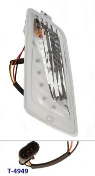 Blinker komplett weiß vorne rechts Vespa GTS ab 2014, mit LED Tagfahrlicht