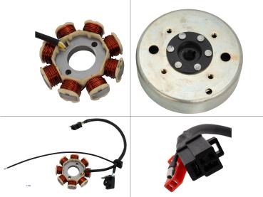 Zündplatte + Schwungscheibe Scooter 50 GY6 Motor E4