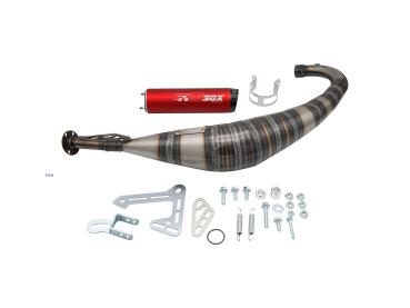 Sportauspuff E-BOX 2 black Alu MH RYZ, Peugeot XPS, Yamaha DT 50 ab 2003, Malaguti XTM, XSM CE