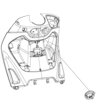 Preview: Gepäckhaken schwarz CNC Vespa 50-300/ Piaggio 50-300 Racefoxx