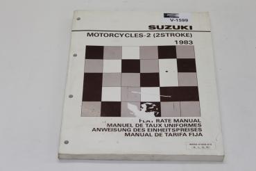 Suzuki Motorräder 2 Takt, Anweisung des Einheitspreises Handbuch, Stand 03/83