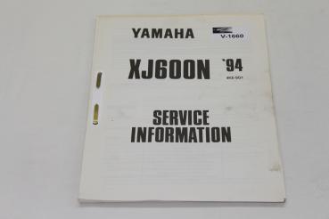 Yamaha XJ600N, 94, 4KE-SG1, Service Information, Stand 06/93