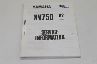 Yamaha XV750, 92, 4FY-SE1, Service Information, Stand 02/92