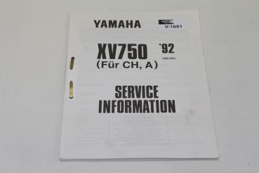 Yamaha XV750, 92, 4GK-SG1, Service Information, Stand 05/92