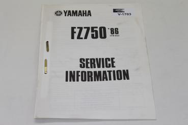 Yamaha FZ750, 86, 1FN-SG2, Service Information, Stand 12/85