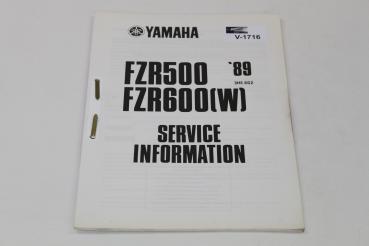 Yamaha FZR500/FZR600(W), 89, 3HE, Service Information, Stand 06/89