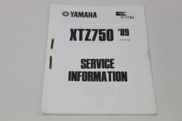 Yamaha XTZ750, 3LD, 89, Service Information, Stand 08/89