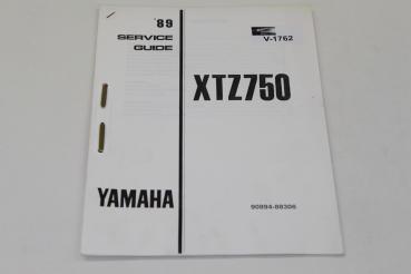 Yamaha XTZ750, 89, Service Guide, orig. Information, Stand 12/88