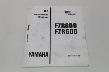 Yamaha FZR600/FZR500, 89, Service Guide, orig. Information, Stand 07/88