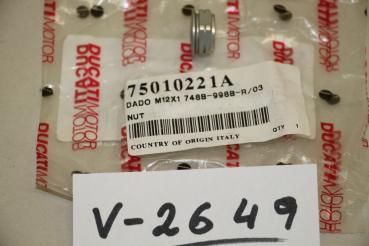 Preview: Ducati 748B-998R/03, Mutter/Nut M12x1 links Alu, 75010221A