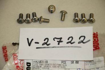 Preview: Ducati 1000-1200 MTS/S2R/S4R, 9x SCREW TBEI M5x10, 77510311B
