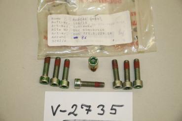 Preview: Ducati 748R-999R/1098S, 8x SCREW ISK M6x25, 77112291A