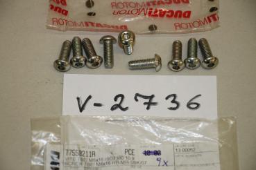 Preview: Ducati 748-999/ST2-4, 9x SCREW TBEI M6x16, 77550211A