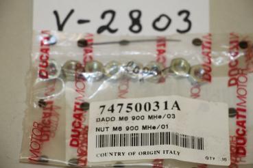 Preview: Ducati 999/1098, 8x NUT/Mutter M6, 74750031A