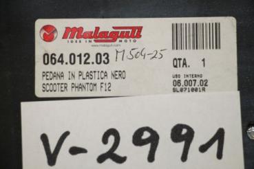 Preview: Malaguti Phantom F12, Verkleidung Trittbrett schwarz 06401203,