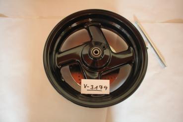 Preview: Malaguti Vorderradfelge schwarz, inkl. Bremsscheibe und Achse mit Distanz, MalagutiFirefox F15, 10905203