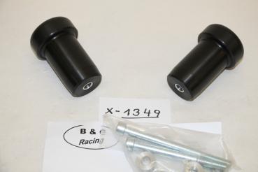 Preview: Suzuki SV 1000(S), 03, WVBX, Racing Sturzpads Satz schwarz Neu