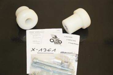 Preview: Suzuki GSX-R600/750, 01-03, Racing Sturzpads Satz weiß Neu