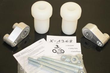 Preview: Yamaha Fazer FZS 600, RJ02, 97-03, Racing Sturzpads Satz weiß Neu