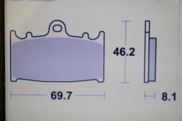 Preview: Suzuki TL1000S, Bandit GSF400 93-, SBS 631HS SINTER Bremsklötze Neu,