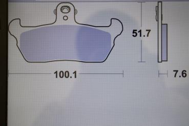 Preview: Cagiva Elefant 750, 88/89, SBS 641HF Ceramic Bremsklötze Neu