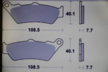 Preview: Aprilia Pegaso 650ie, 2001-, SBS 674HS Sinter Bremsklötze Neu
