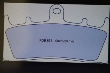 Preview: Suzuki GSX1400, 01-04, FERODO FDB873 Bremsklötze Neu,