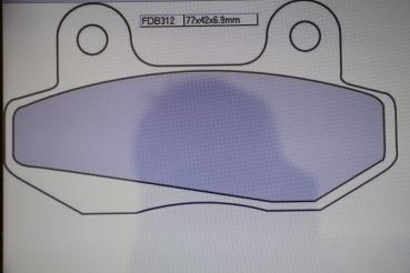 Preview: Honda NSR 50S, AC08, 89-96, FERODO FDB 312 Front Bremsbeläge Neu,