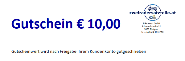 Gutschein € 10,00