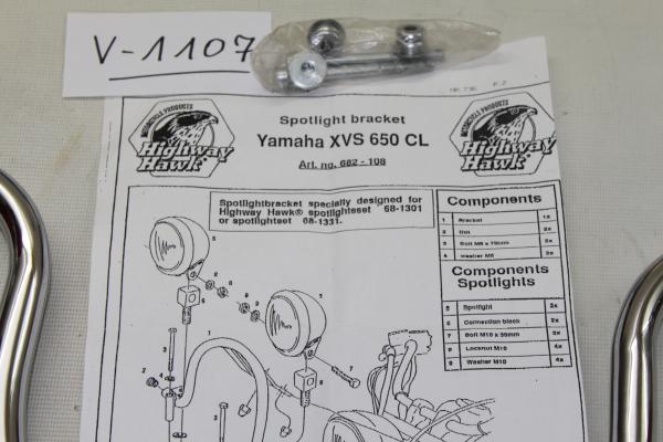 Yamaha XVS 650CL, Highway Hawk Halter Zusatzscheinwerfer