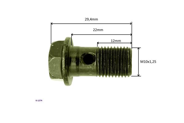 Hohlschraube M10x1,25