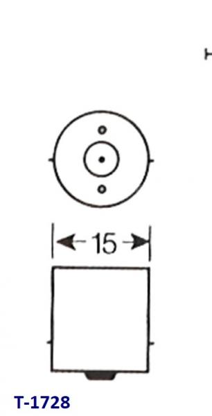 Lampe 12V BA15S 5 Watt