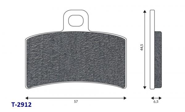 Bremsklötze 57 x 44,5mm, hinten